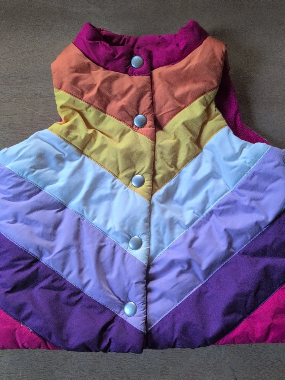 Gap - Striped Puffy Vest w/snaps - Infant 6-12 Months